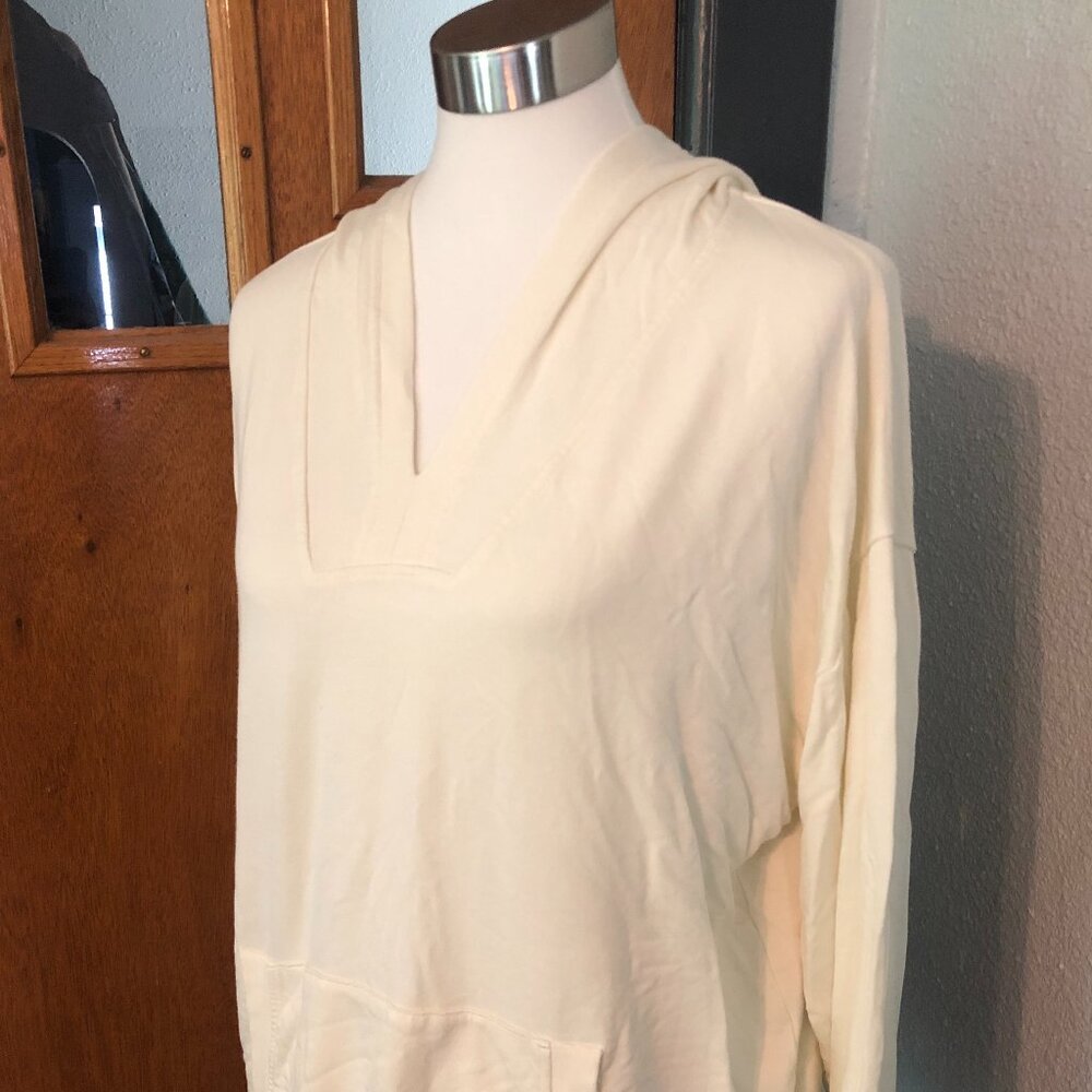 'Threads 4 Thought' Pullover Thin Ivory Hoodie Sw… - image 3